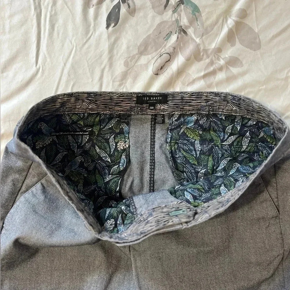 Ted Baker London woman’s trouser cropped pants size 36R color Blue gray - Picture 5 of 11